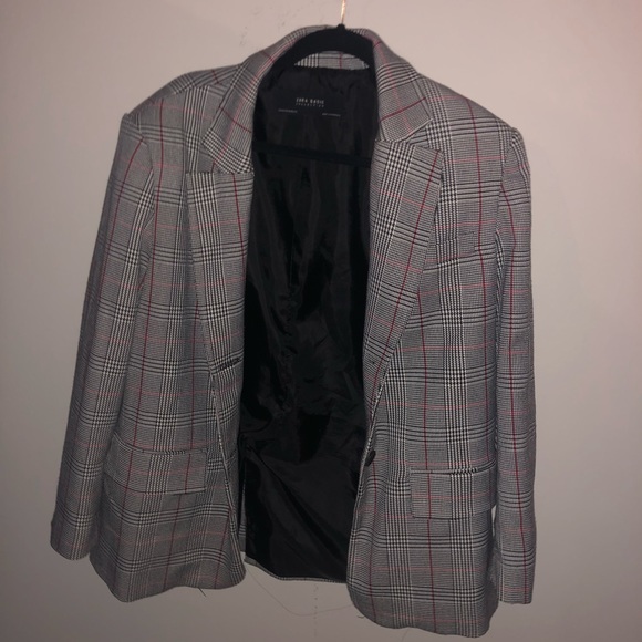 COPY - Zara Check Oversized Blazer Jacket - Picture 1 of 4